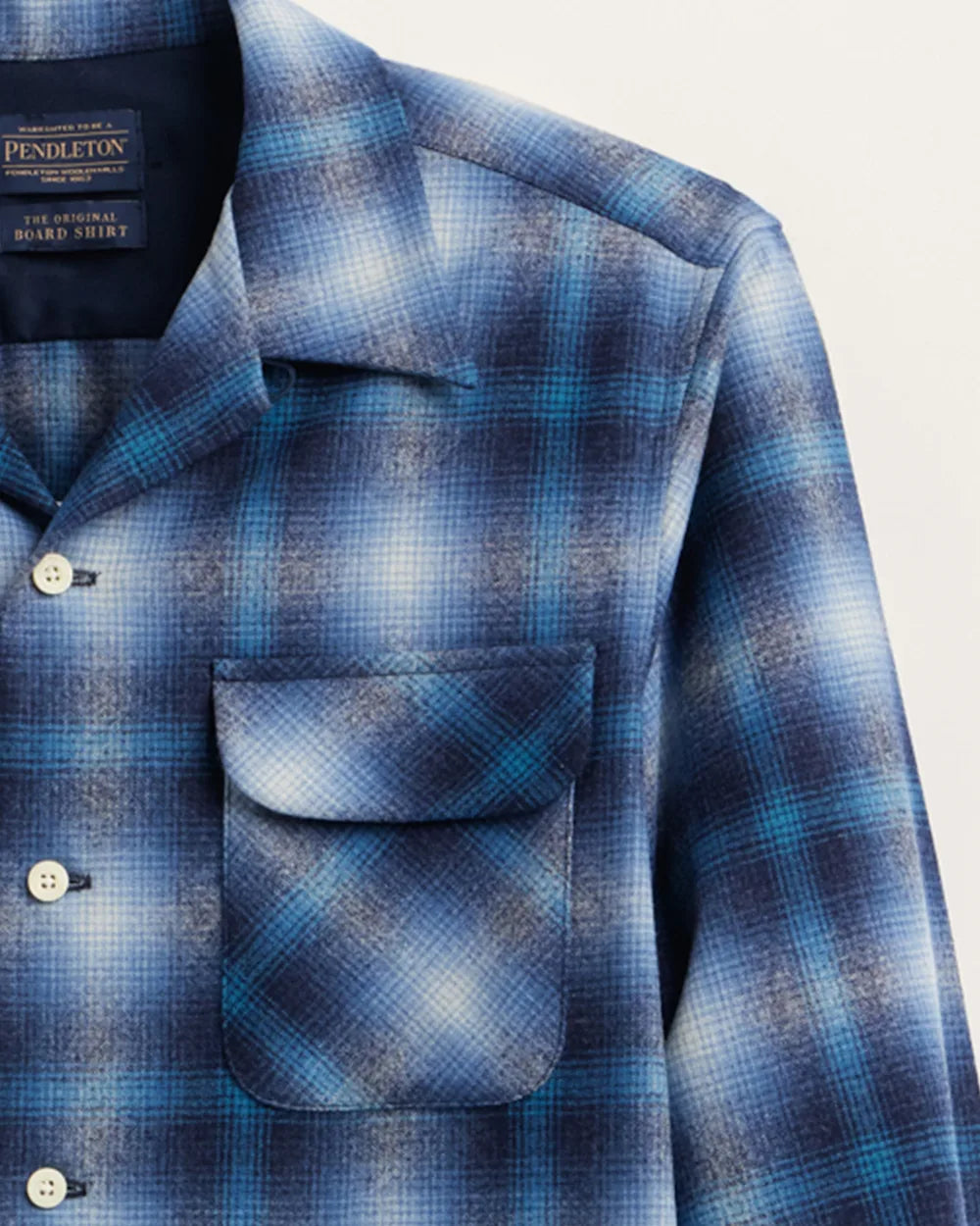 Pendleton Men's Board Shirt in Blue Mix/Turquoise Ombre – view 2