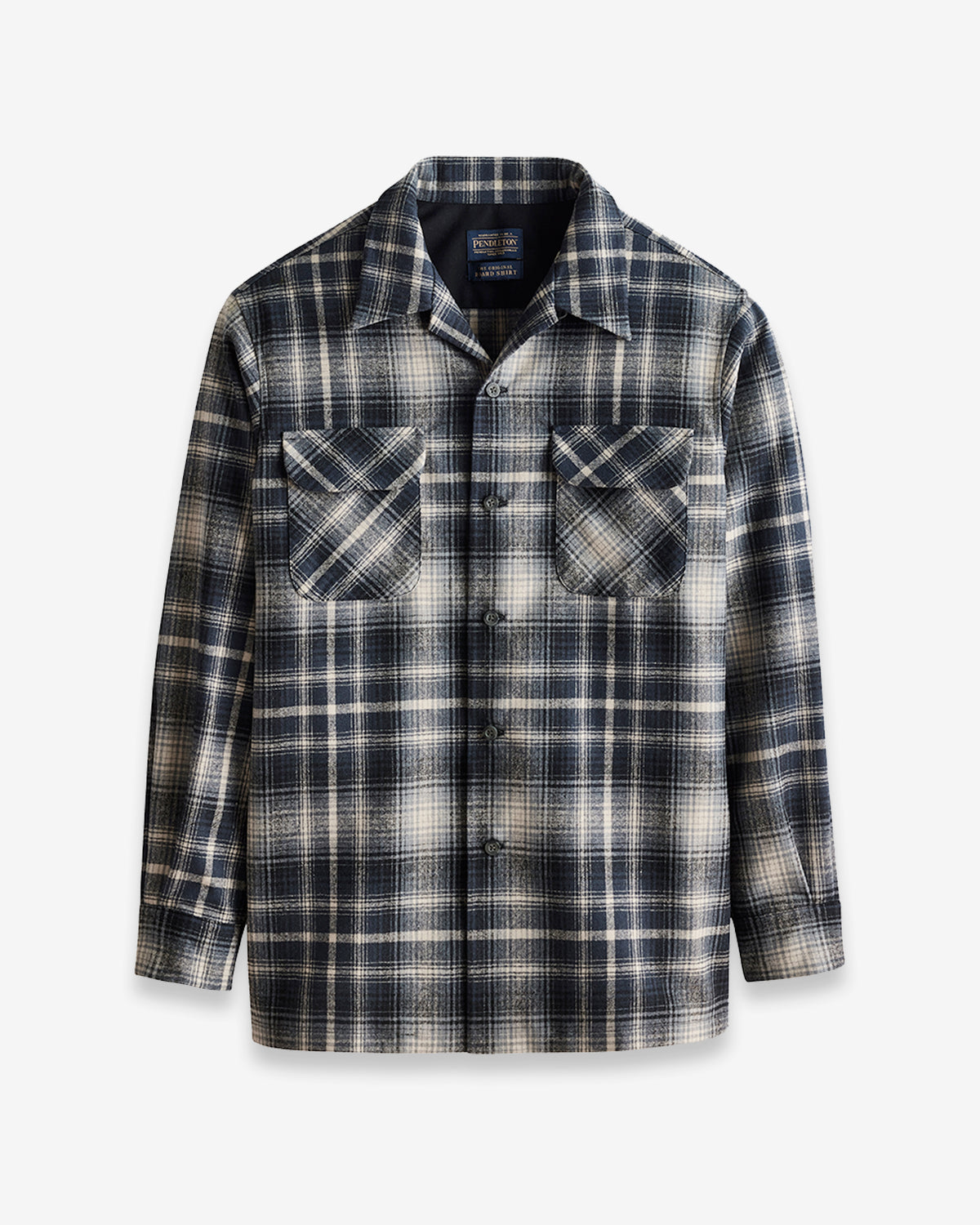 Pendleton Men's Board Shirt in Grey/Tan Ombre