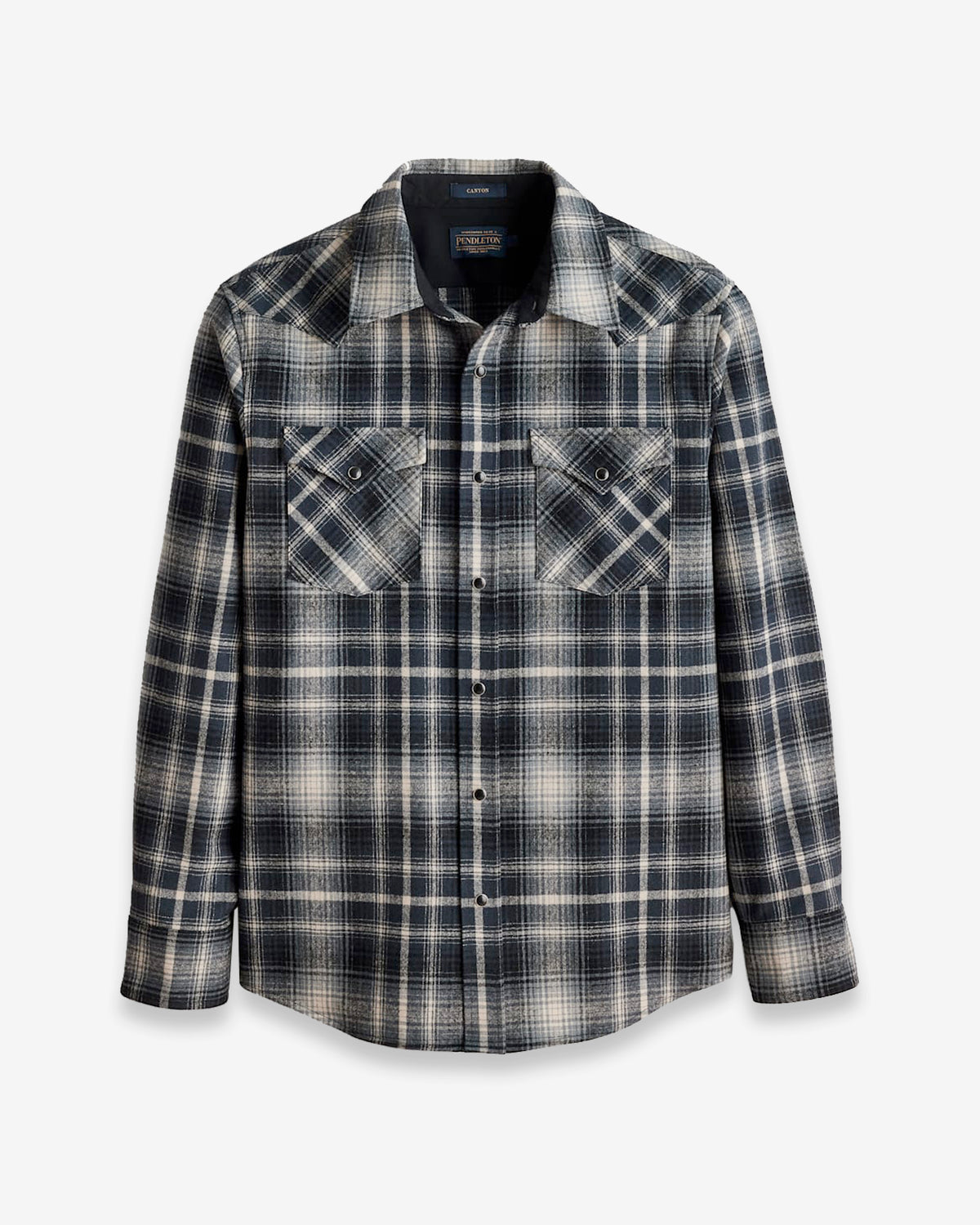 Pendleton Men's Canyon Shirt in Grey/Tan Ombre