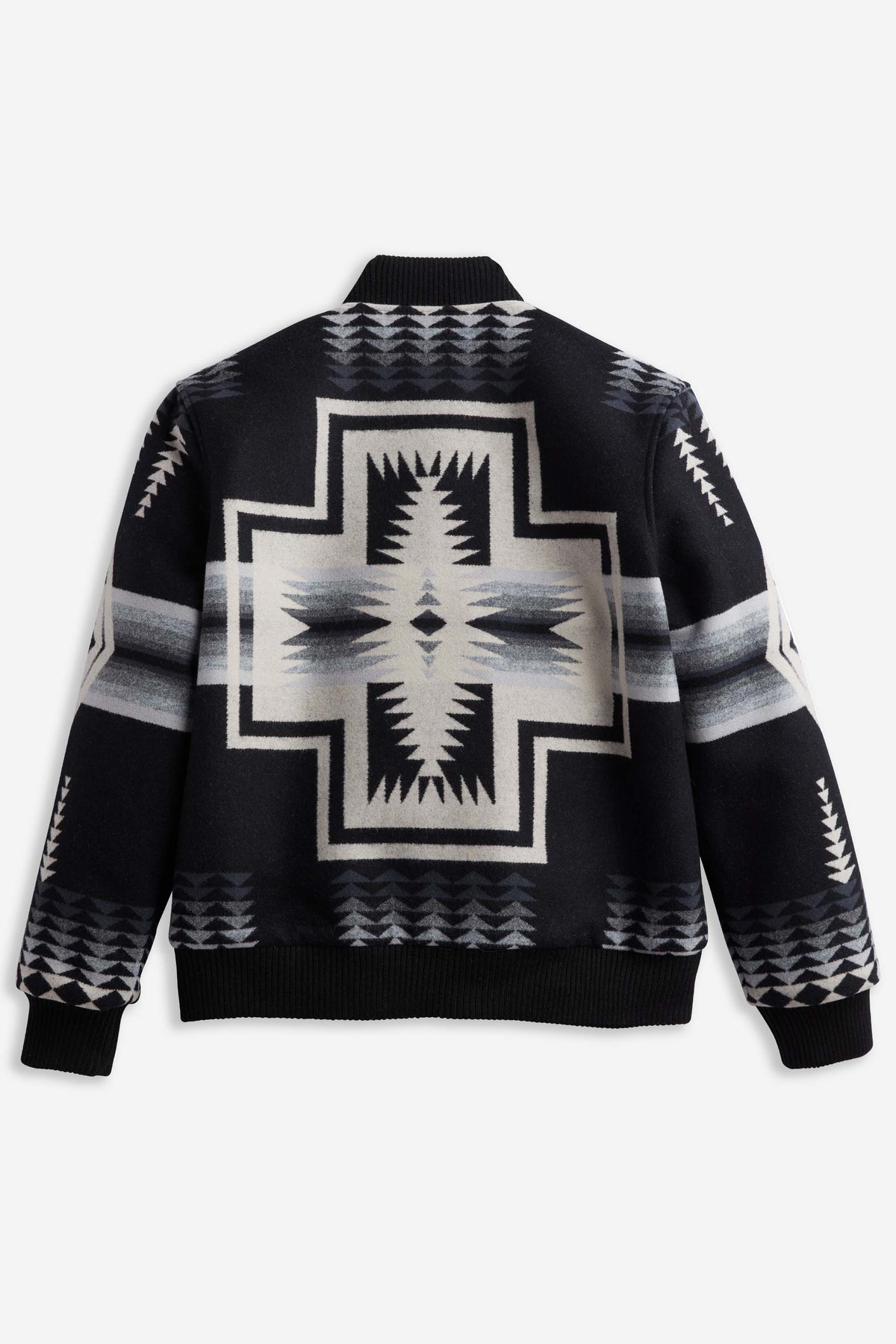 Pendleton Men's Quilted Gorge Snap Jacket in Harding Black – view 3