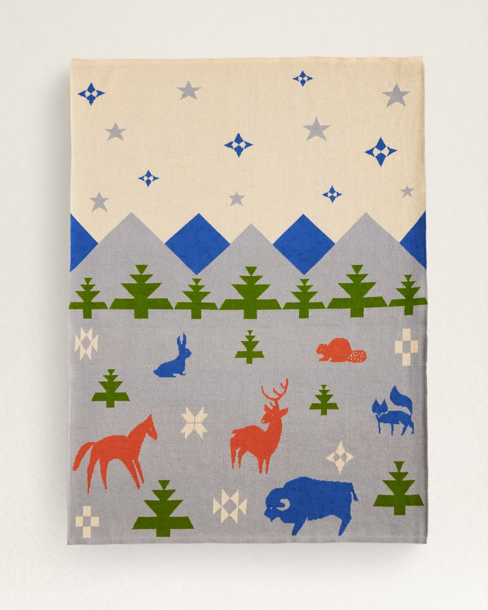 Pendleton Organic Cotton Knit Baby Blanket with Beanie Shared Paths – view 2