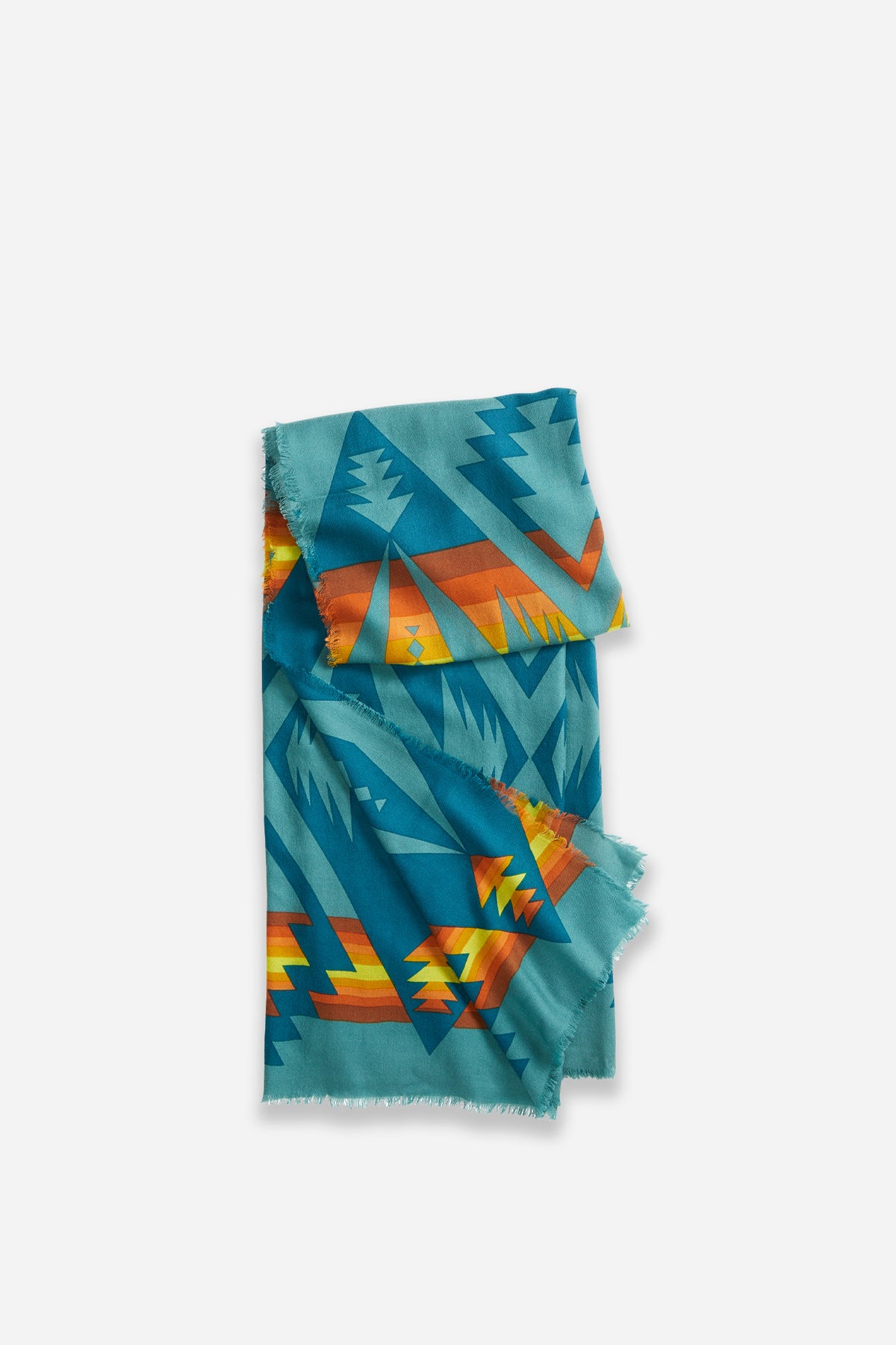 Pendleton Oversized Featherweight Wool Scarf in Pasco Bright – view 2