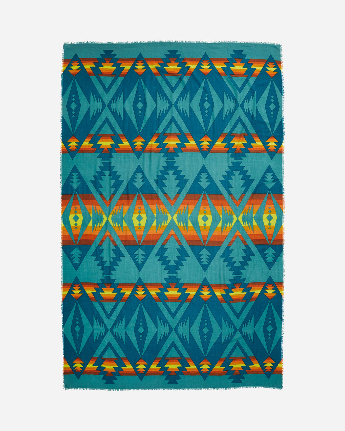 Pendleton Oversized Featherweight Wool Scarf in Pasco Bright