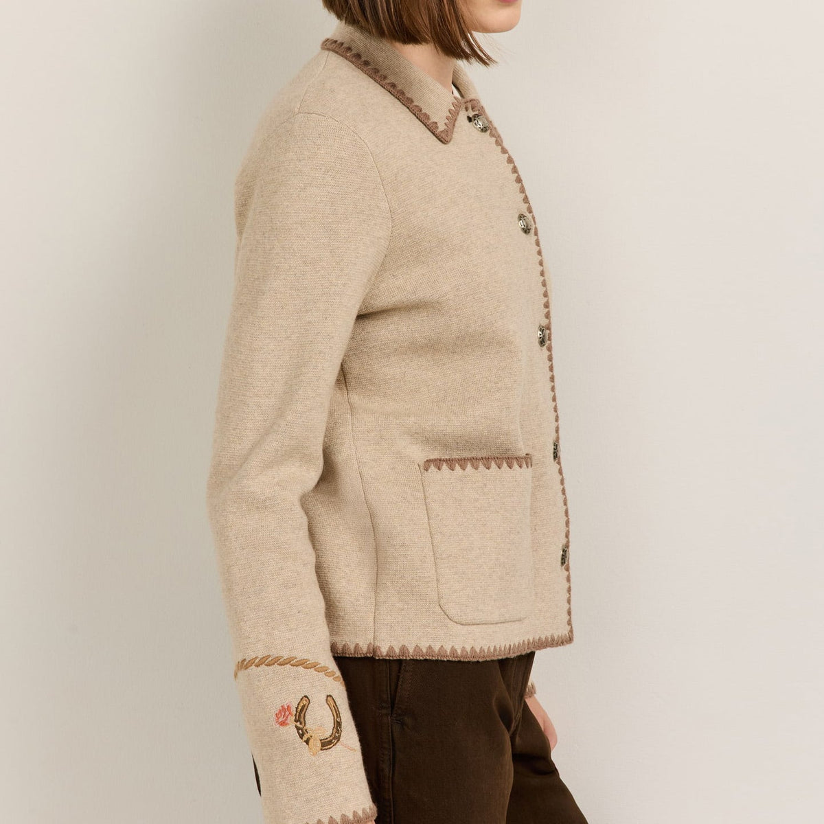 Pendleton Women's Western Souvenir Cardigan in Natural – view 3