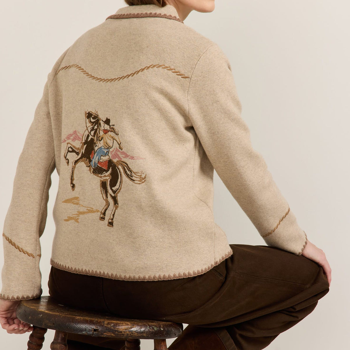 Pendleton Women's Western Souvenir Cardigan in Natural