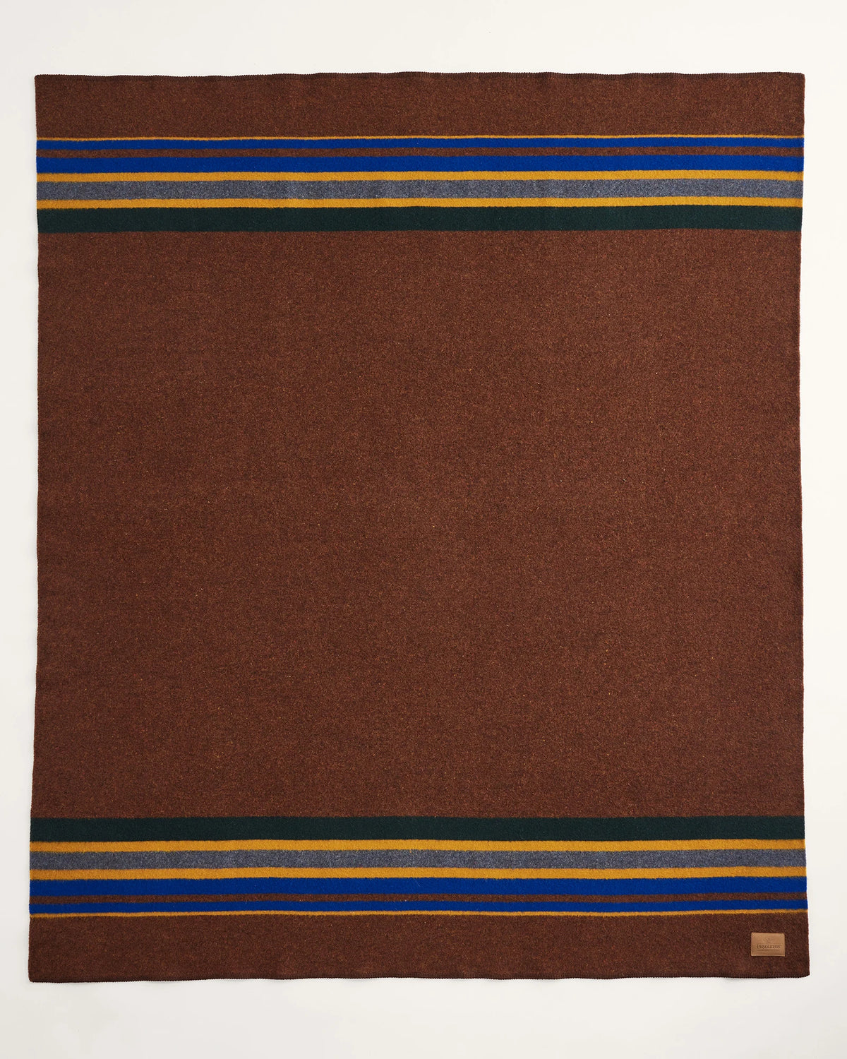 Pendleton Yakima Camp Wool Blanket Yakima Camp Stripe-Tobacco