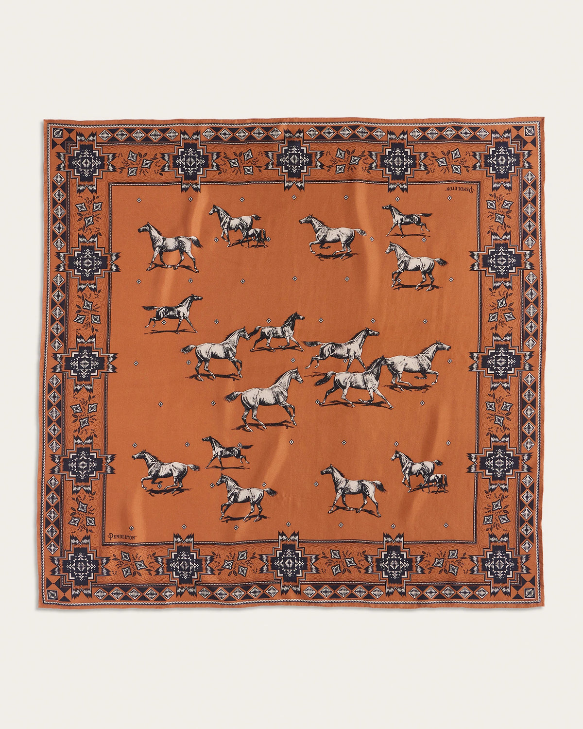 Silk Scarf Herd Of Horses