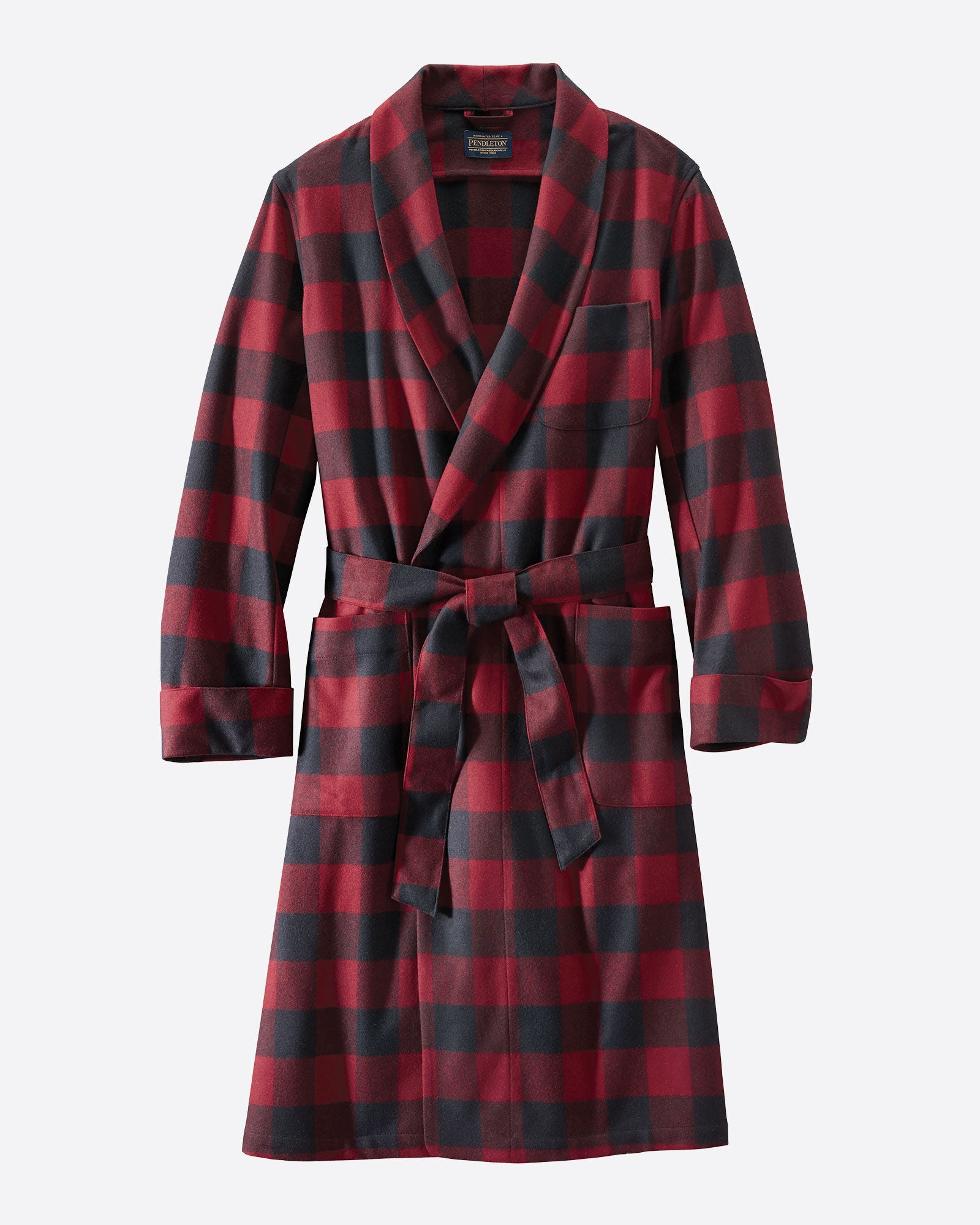 Lounge Robe Burgundy/Black
