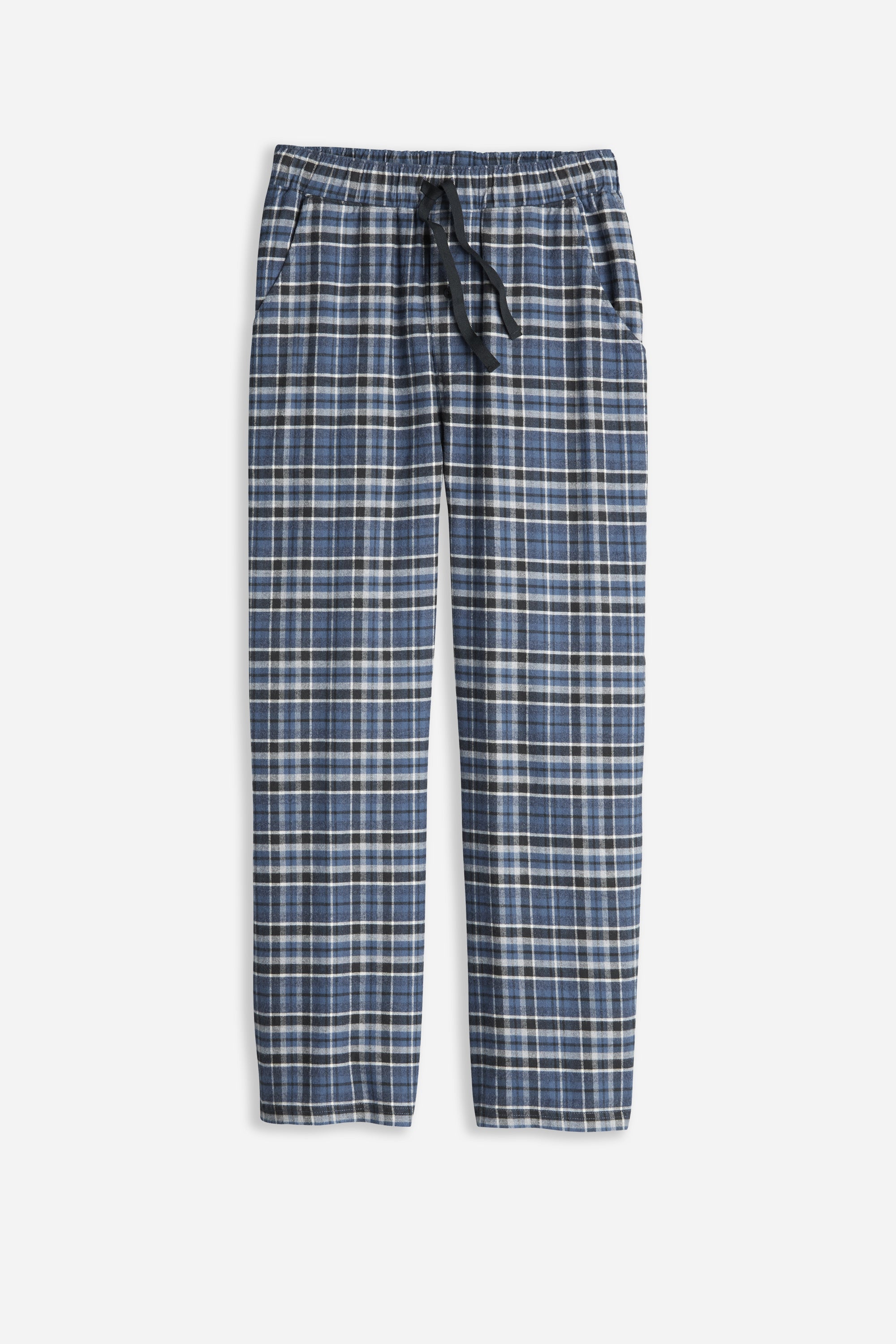 Pj Set Grey/Azure Plaid