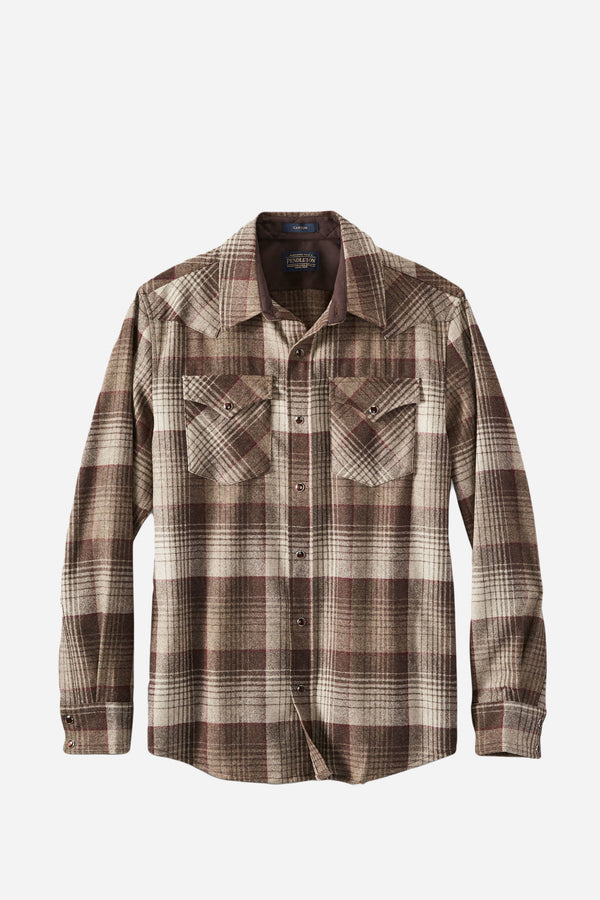 Canyon Shirt Brown/Red One Way Ombre