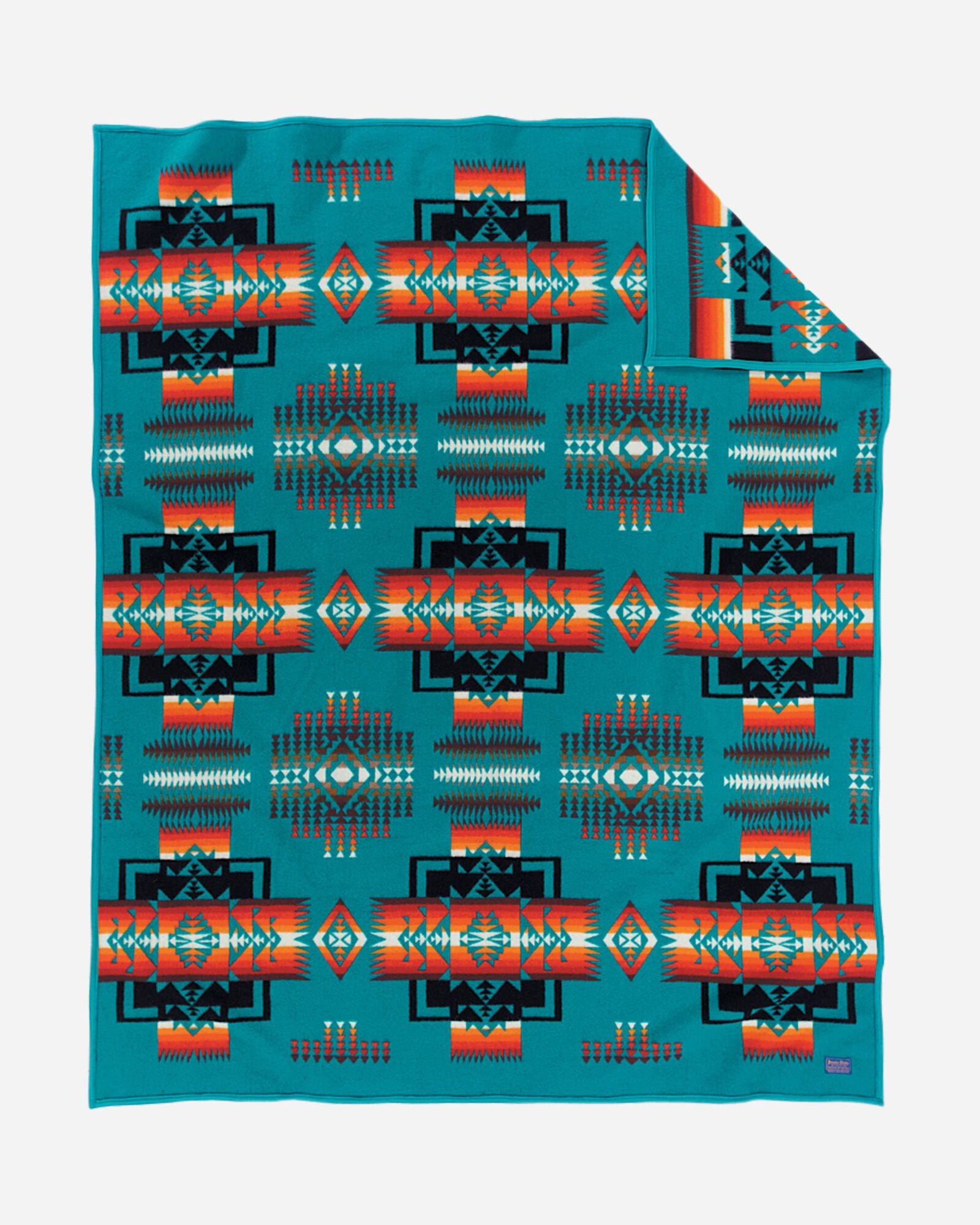 Chief Jo+B2703seph Crib Blanket Turquoise