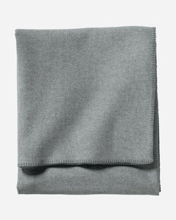 Eco-Wise Wool Solid Blanket Grey Heather