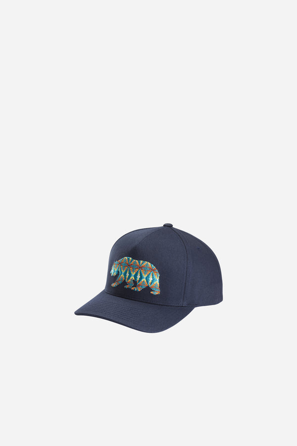 Bear Embroidery Hat Navy
