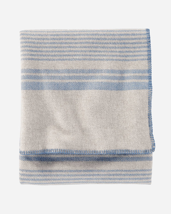 Eco-Wise Wool Stripe Blanket Irving Stripe Taupe