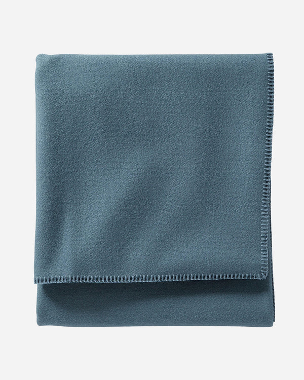 Eco-Wise Wool Solid Blanket Dusk