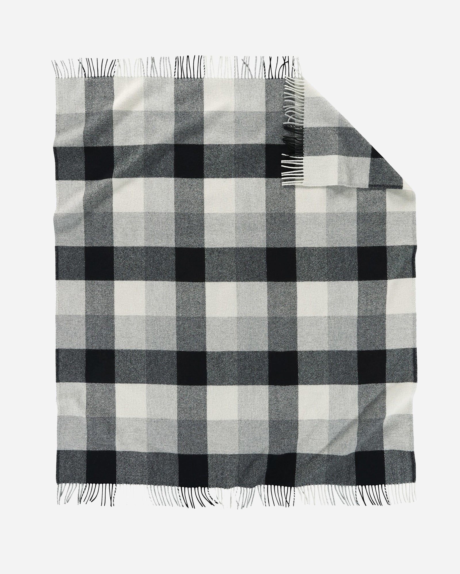 Eco Wise Washable Throw Black / Ivory