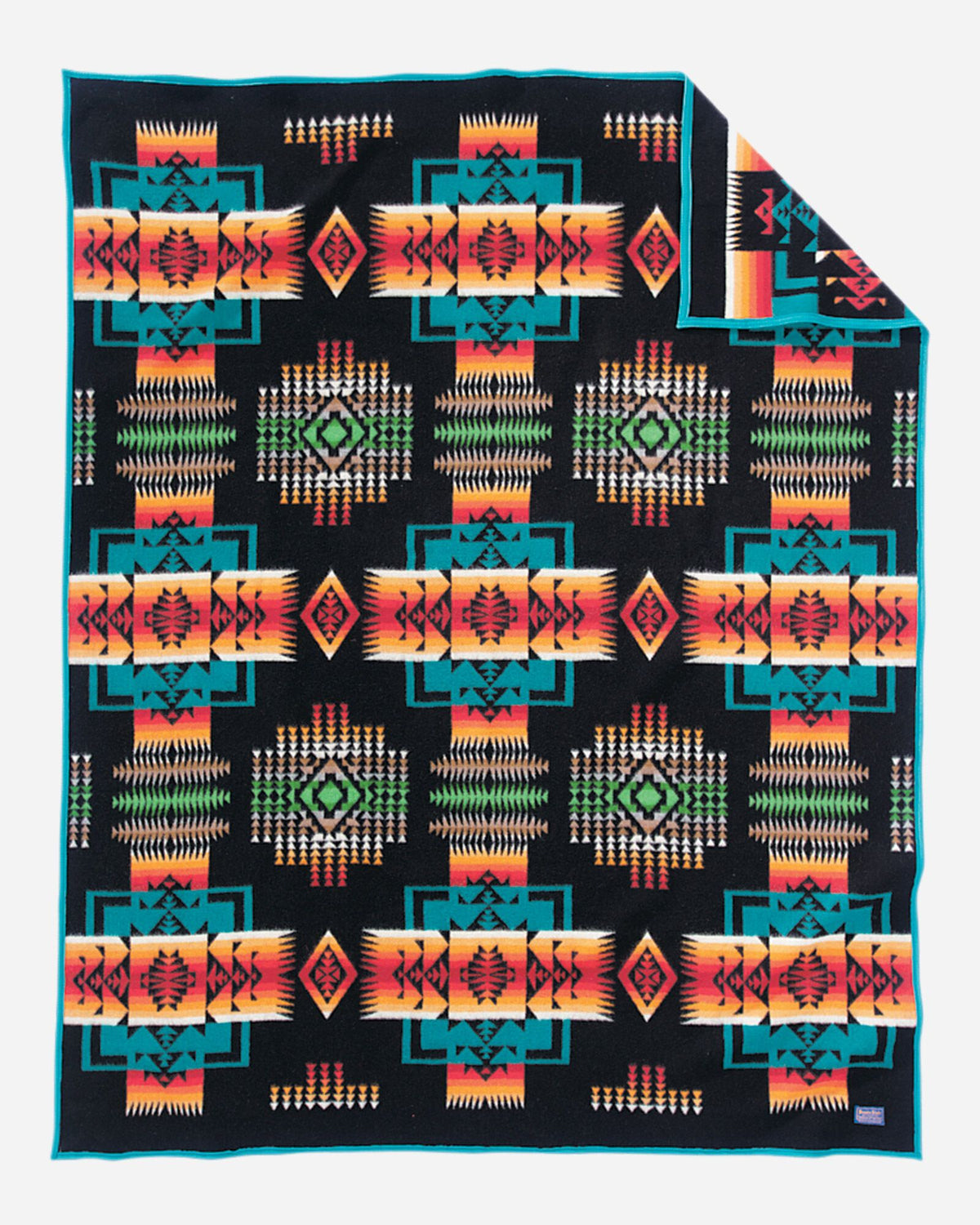 Pendleton Chief Joseph Wool Blanket in Black – view 2