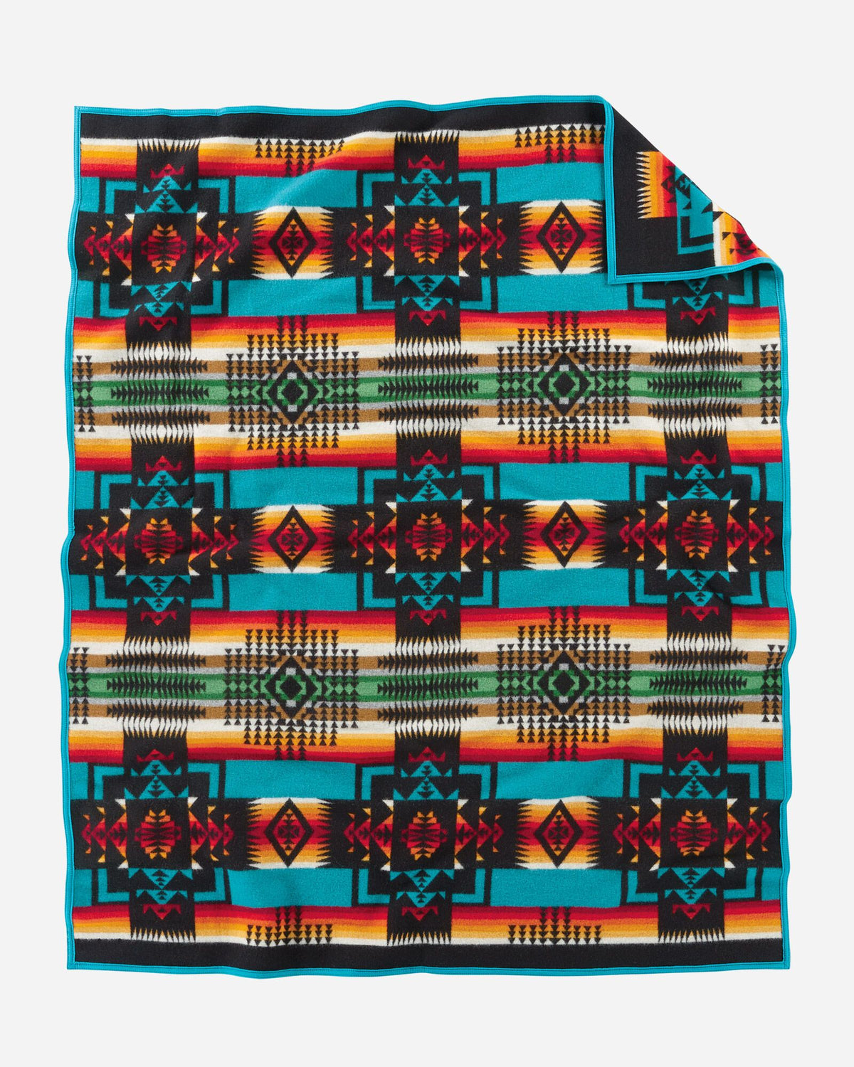 Pendleton Chief Joseph Wool Blanket in Black – view 3
