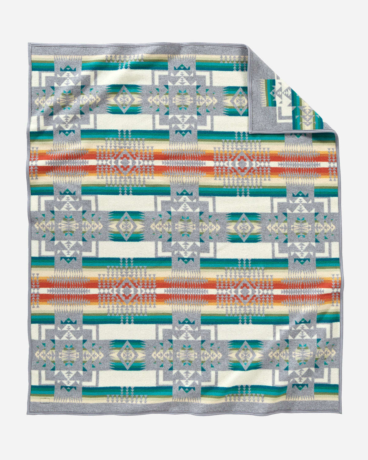 Pendleton Chief Joseph Wool Blanket in Grey – view 2