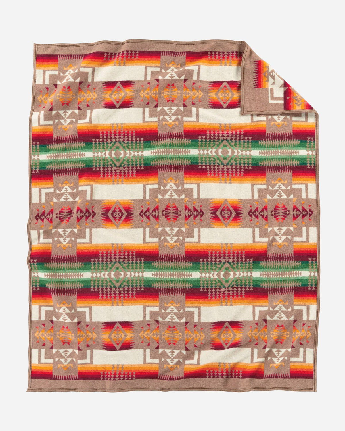 Pendleton Chief Joseph Wool Blanket in Khaki – view 3