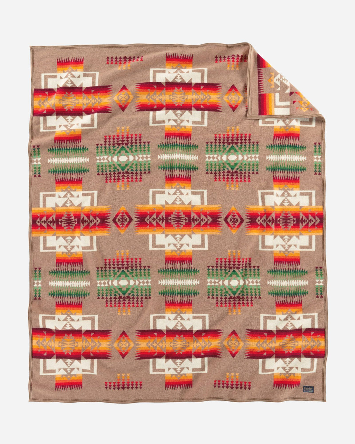 Pendleton Chief Joseph Wool Blanket in Khaki