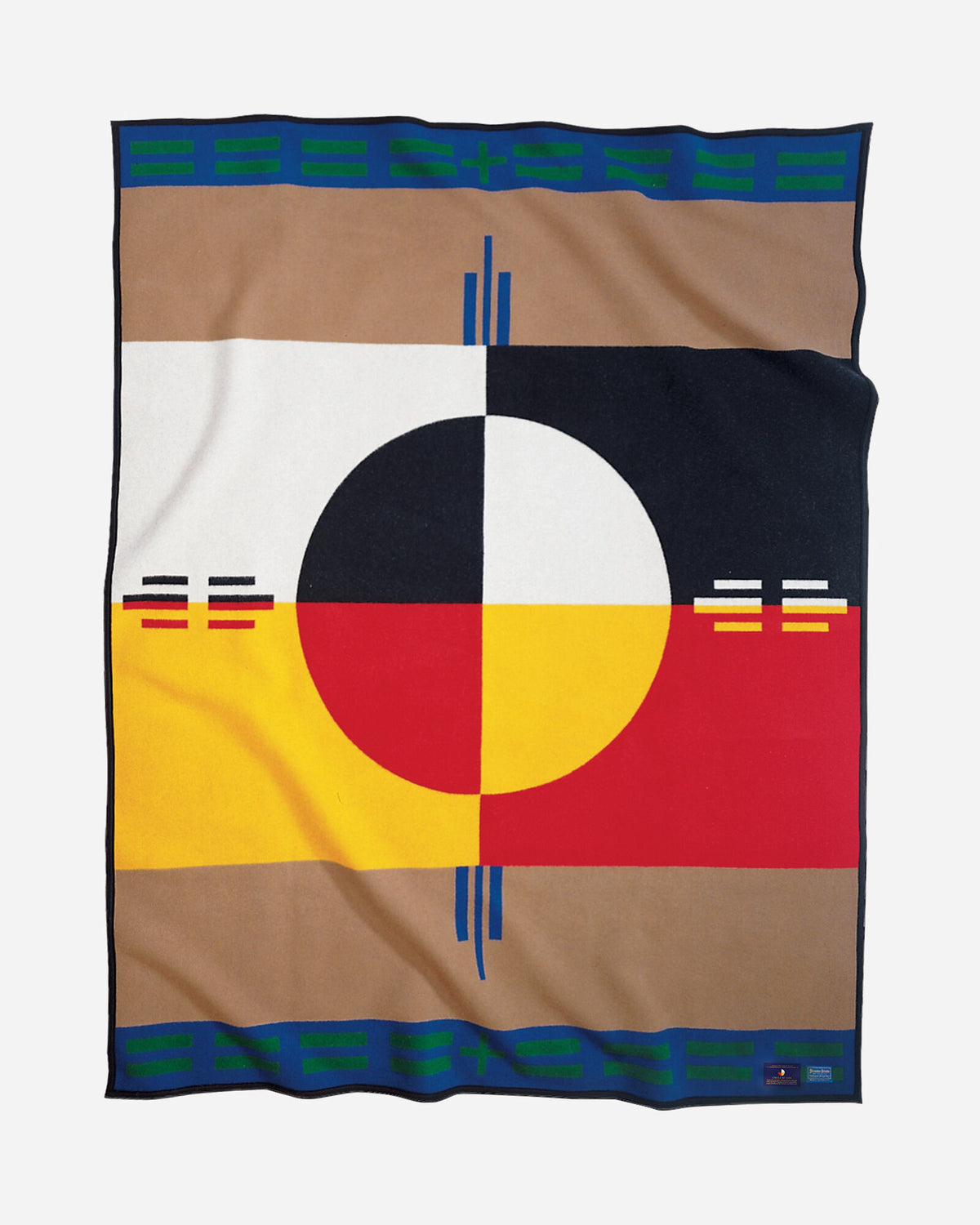 Pendleton Circle of Life Khaki Legendary Collection Wool Blanket