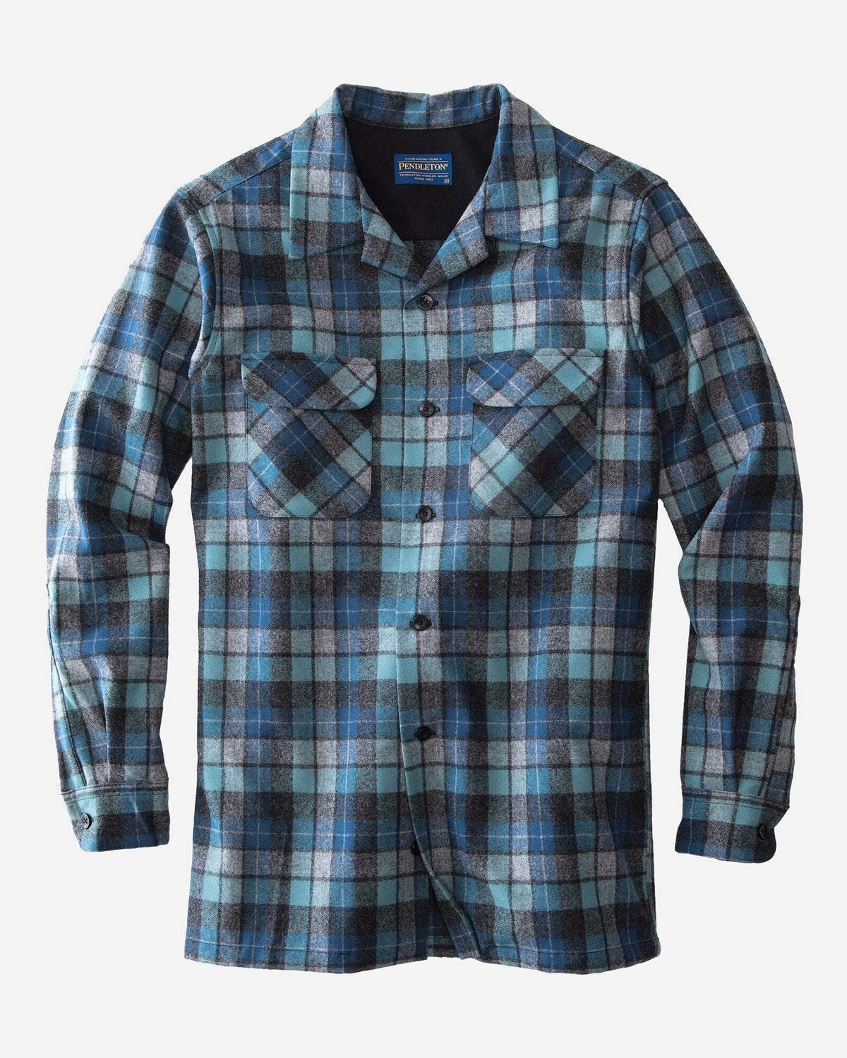 Pendleton Men's Board Shirt in Blue Original Surf Plaid – view 2