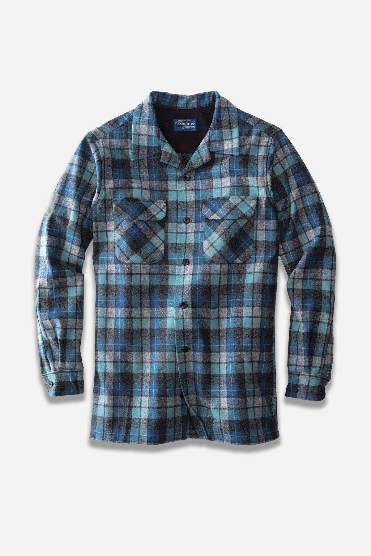 Pendleton Men's Board Shirt in Blue Original Surf Plaid