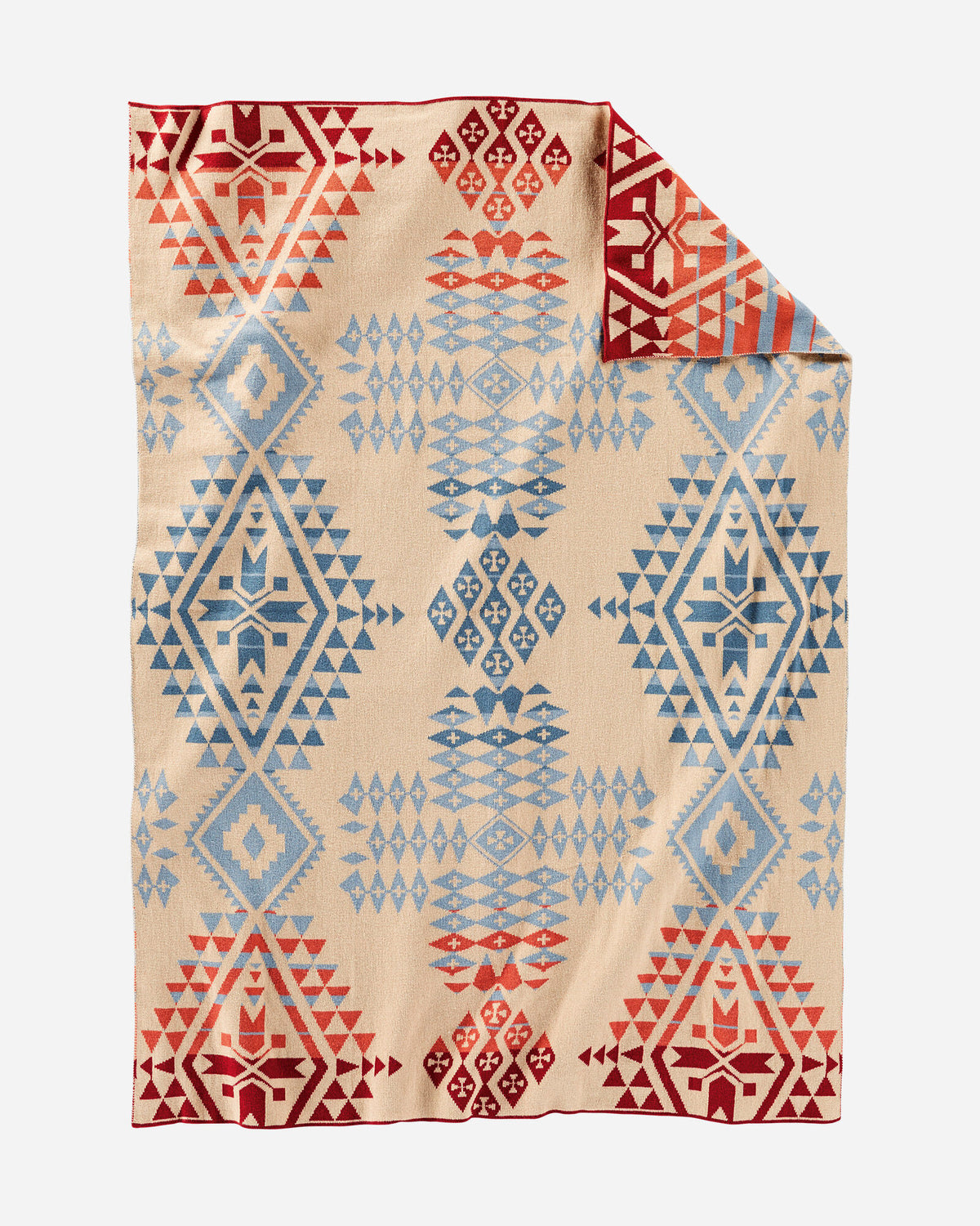 Pendleton Organic Cotton Knit Baby Blanket with Beanie in Canyonlands Desert Sky – view 3