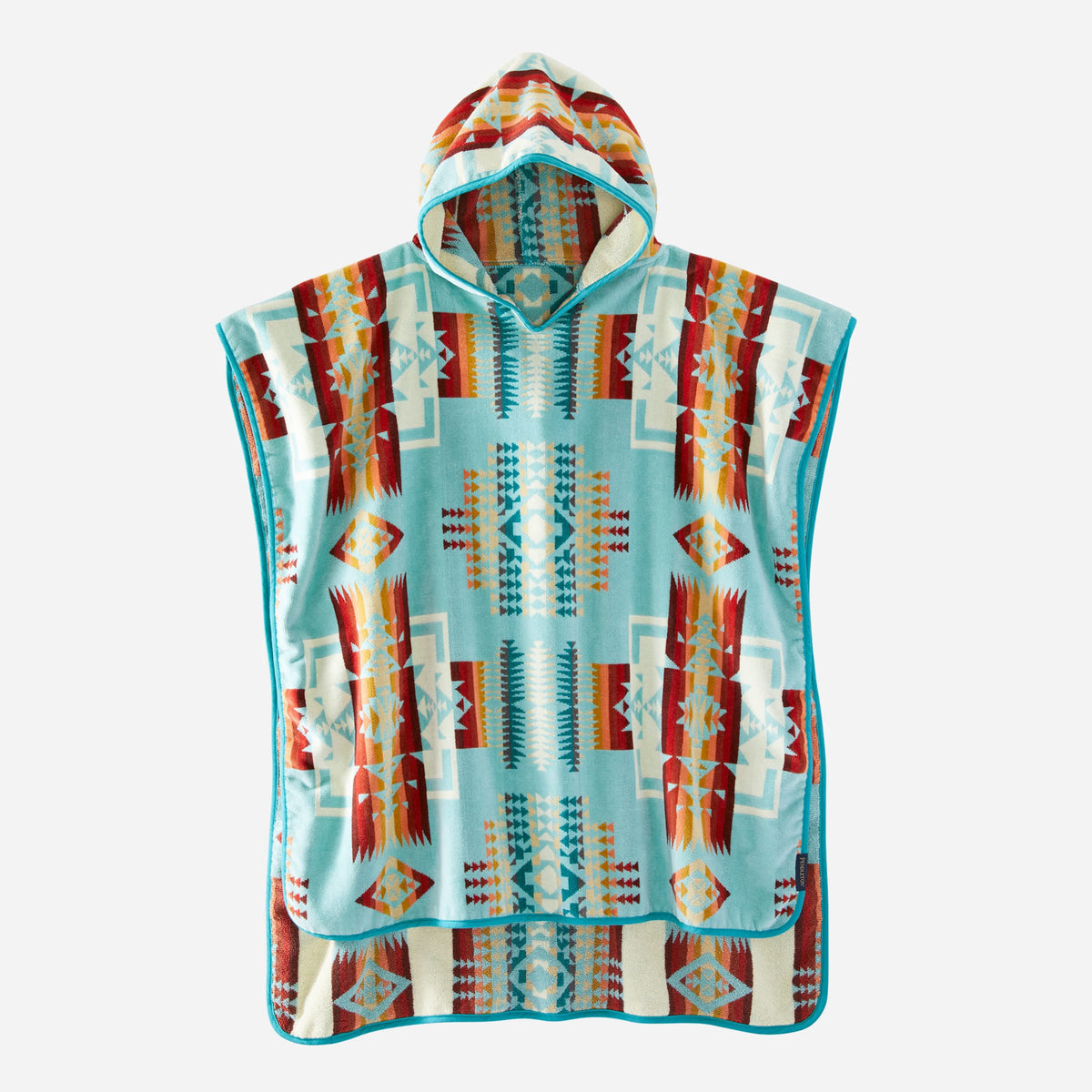 Pendleton Tween Hooded Towel in Chief Joseph Aqua