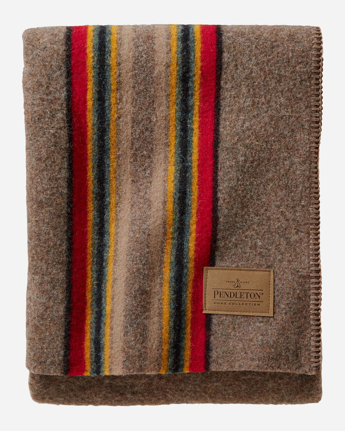 Pendleton Yakima Wool Throw in Mineral Umber